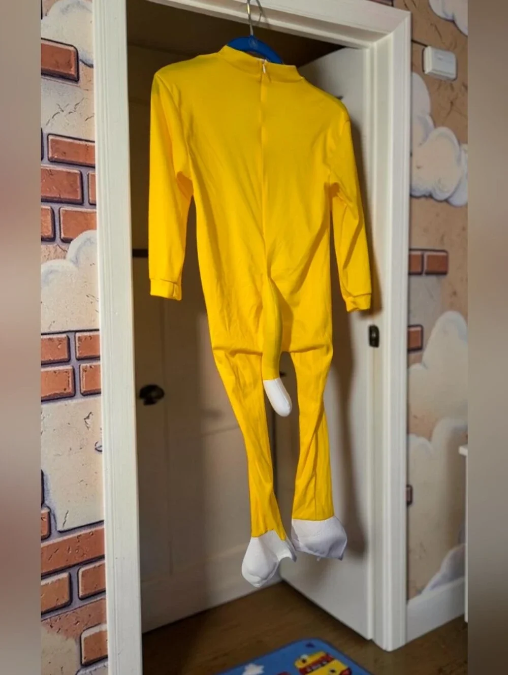 Kid's Yellow Cat Costume Inspired By Mario Bros Cat Mario, S